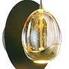 Highlight Modern wandlamp Golden Egg 1-lichts zwart goud