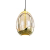 Highlight Modern hanglamp Golden Egg 1-lichts zwart goud