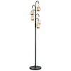 Highlight Design vloerlamp Golden Egg 5-lichts zwart goud met dimmer