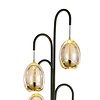 Highlight Design vloerlamp Golden Egg 5-lichts zwart goud met dimmer