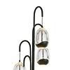Highlight Design vloerlamp Clear Egg 5-lichts zwart wit met dimmer