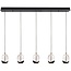 Design - Hanglamp - Zwart - 5 lichts - Clear Egg