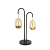 Highlight Design tafellamp Golden Egg 2-lichts zwart goud met dimmer