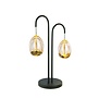 Design - Tafellamp - 2 lichts - Dimmer - Zwart - Golden Egg