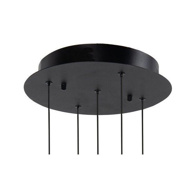 Highlight Design hanglamp Clear Egg 5-lichts zwart wit