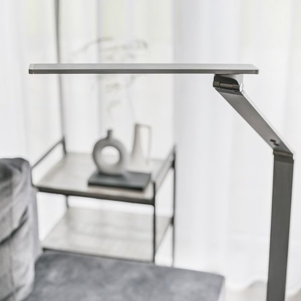 Steinhauer Modern vloerlamp Serenade LED 1-lichts staal