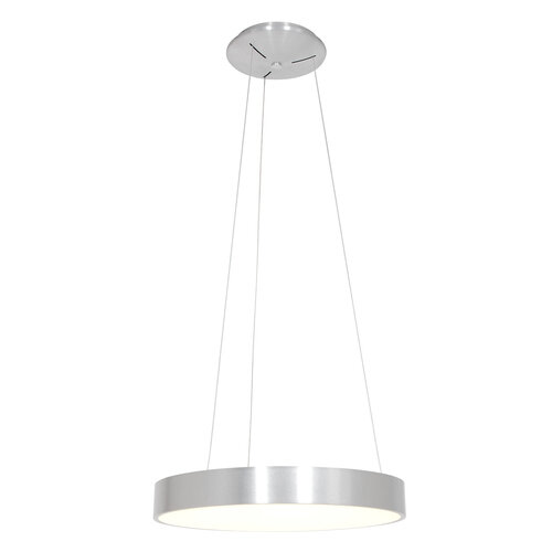 Moderne hanglamp Ringlede Ø48 cm Zilver