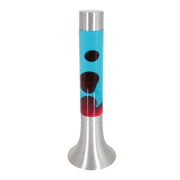 Mexlite Modern Lavalamp Volcan Red 1-lichts staal