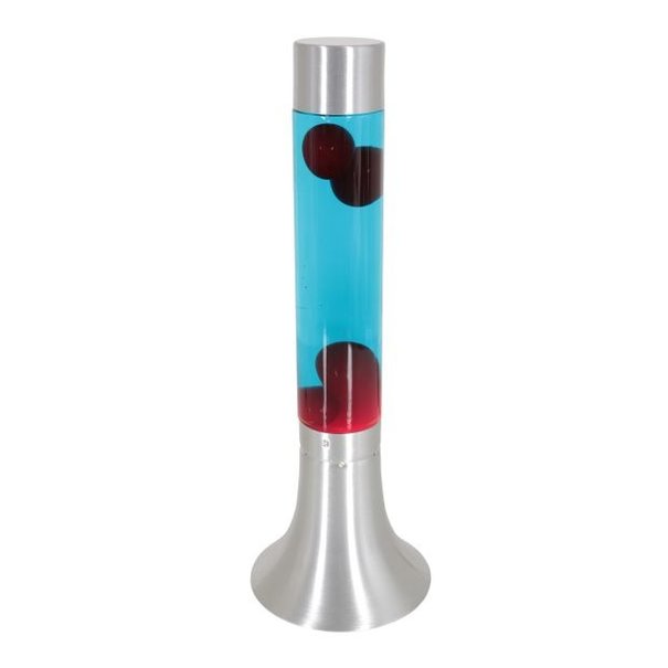 Mexlite Modern Lavalamp Volcan Red 1-lichts staal