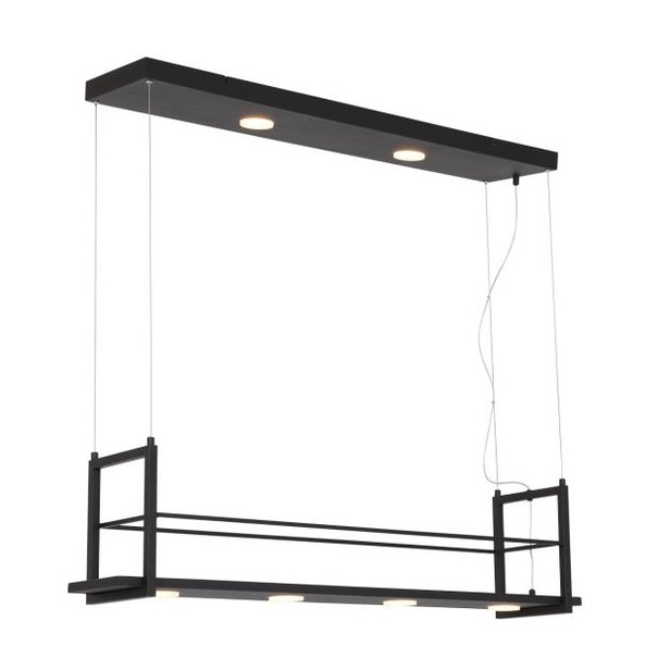 Anne Lighting Industrieel Moderne hanglamp Tør 6-lichts zwart