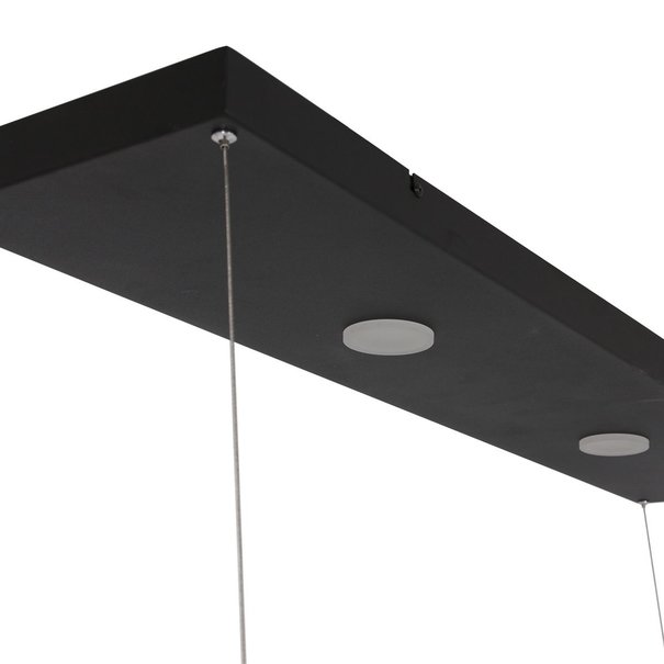 Anne Lighting Industrieel - Modern - Hanglamp - 6 lichts - Zwart - Tør