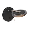 Steinhauer Modern wandlamp Turound 1-lichts zwart met smoke glas