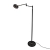 Steinhauer Modern vloerlamp Turound 1-lichts zwart met smoke glas