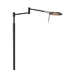 Steinhauer Modern vloerlamp Turound 1-lichts zwart met smoke glas