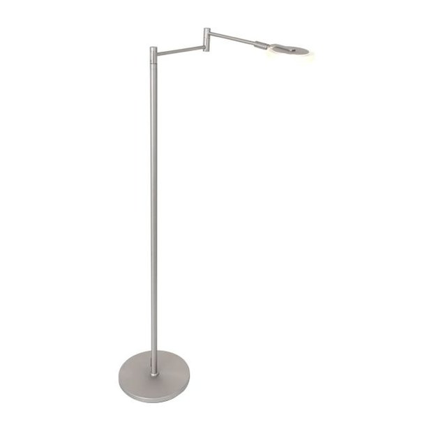 Steinhauer Modern - Vloerlamp - 1 lichts - Staal - Turound