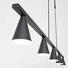 Steinhauer Moderne hanglamp Vortex 5-lichts zwart