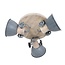 Mexlite Landelijke - Opbouwspots - Grijs - 3 lichts - Gearwood