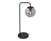 Modern - Tafellamp - 1 Lichts -  Staand - Zwart - Smoke - Bollique