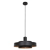 Anne Lighting Retro hanglamp Flinter dubbel 1-lichts zwart goud