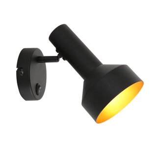 Wandlamp Bundle 1-lichts zwart goud