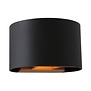 Moderne wandlamp Muro 1-lichts 13 cm zwart