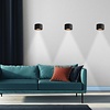 Steinhauer Moderne wandlamp Muro 1-lichts 13 cm zwart