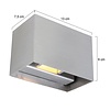 Steinhauer Moderne wandlamp Muro 1-lichts Rechthoek staal