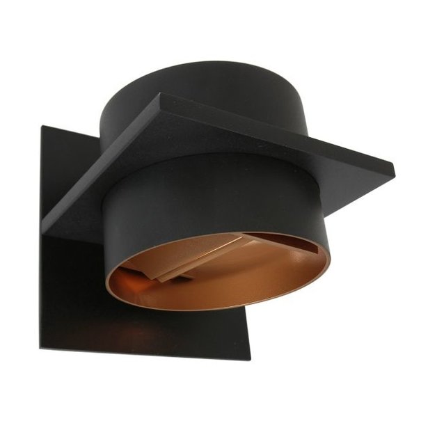 Steinhauer Moderne wandlamp Muro 1-lichts rond zwart