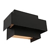 Steinhauer Moderne wandlamp Muro 2-lichts zwart goud