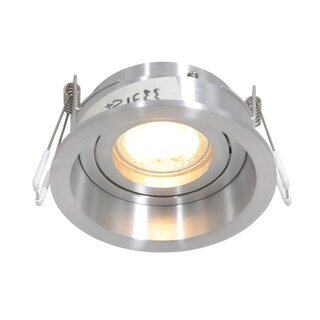 Inbouwspot Pélite 1-lichts staal 10 cm