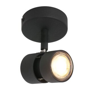 Plafondlamp Natasja 1-lichts zwart