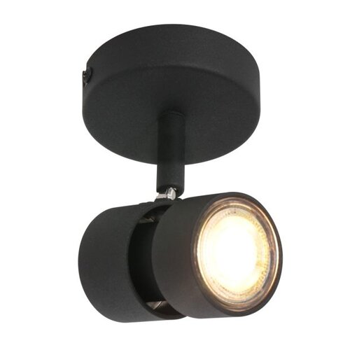 Moderne plafondlamp Natasja 1-lichts zwart