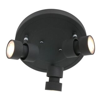 Plafondlamp Natasja 3-lichts zwart