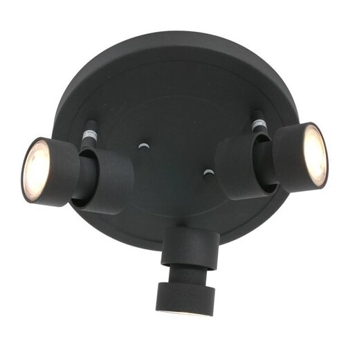 Moderne plafondlamp Natasja 3-lichts zwart