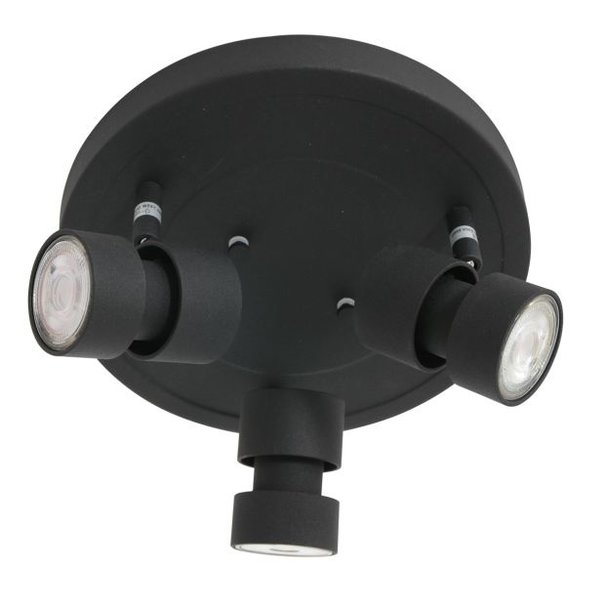 Steinhauer Moderne plafondlamp Natasja 3-lichts zwart