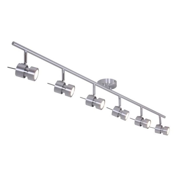 Steinhauer Moderne opbouwspot Natasja 6-lichts Aluminium