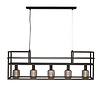 Freelight Industriële hanglamp Culinara 5-lichts zwart