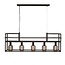 Freelight Industriële - Hanglamp - 5 lichts - Zwart - Opbergruimte - Culinara