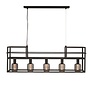 Industriële - Hanglamp - 5 lichts - Zwart - Opbergruimte - Culinara