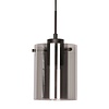 Freelight Moderne hanglamp Interno 1-lichts zwart met smoke glas