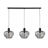 Freelight Modern hanglamp Arraffone 3-lichts zwart