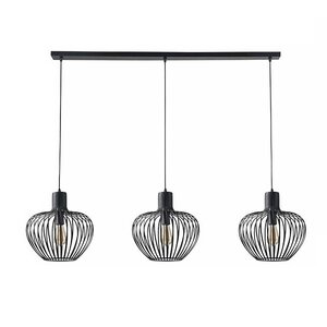 Freelight Modern hanglamp Arraffone 3-lichts zwart