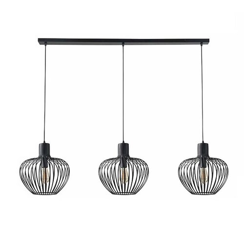 Modern hanglamp Arraffone 3-lichts zwart