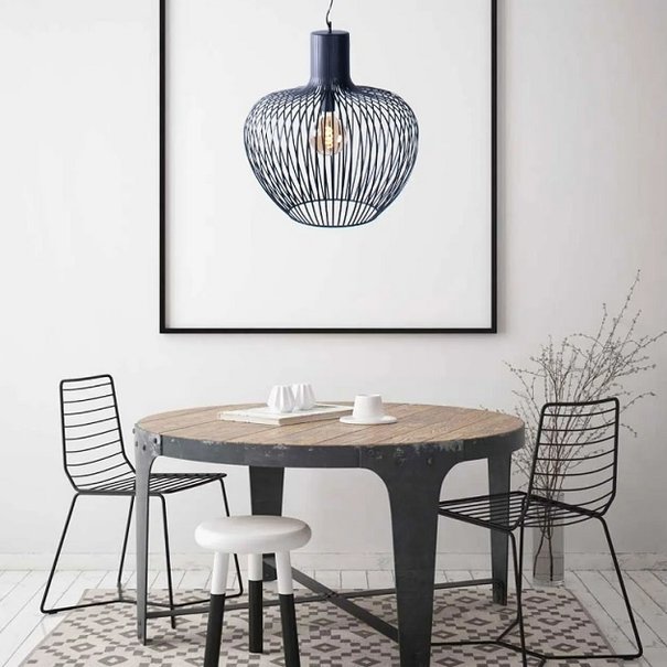 Freelight Moderne Industriële hanglamp Arraffone Ø55 cm zwart