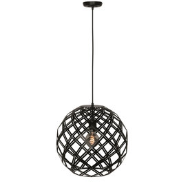 Hanglamp Emma 1 lichts 40 cm zwart