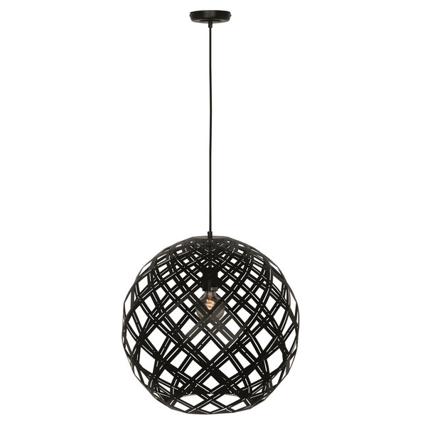 Freelight Moderne hanglamp Emma 1-lichts Ø50 cm zwart
