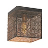 Freelight Industriële plafondlamp Avola 22 cm zwart goud