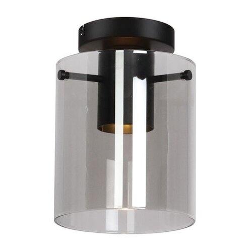 Moderne plafondlamp Interno zwart met smoke glas