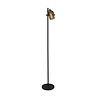 Freelight Industrieel vloerlamp Aureo zwart goud