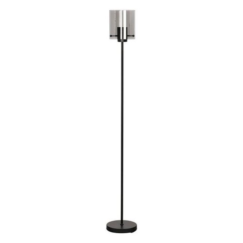 Moderne vloerlamp Interno 1-lichts zwart met smoke glas